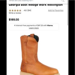 Georgia Boot Wedge Work Wellington